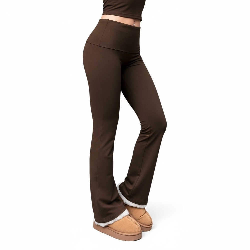 SHEIN Chocolate Flare Pants